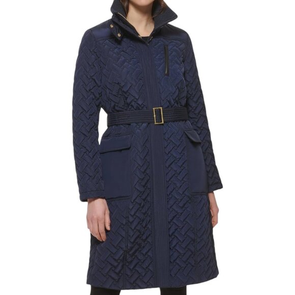 NWT Cole Haan Women's Signature Belted Jacket Small - Picture 3 of 6